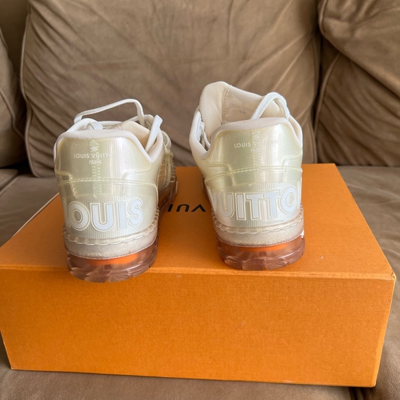 Louis Vuitton Transparent LV Trainer Sneaker men 6.5 dust bag like new wore 1x - Picture 7 of 12